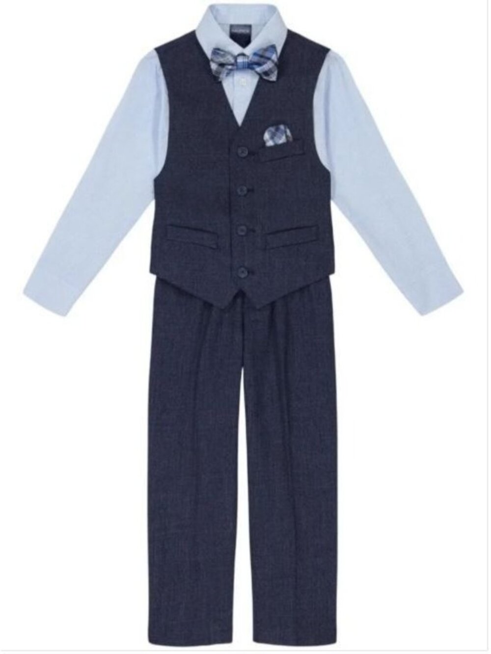 Nautica 4 Piece Formal Suit Set Baby Boy Size 24 M NWT 2T Toddler Tanzanite